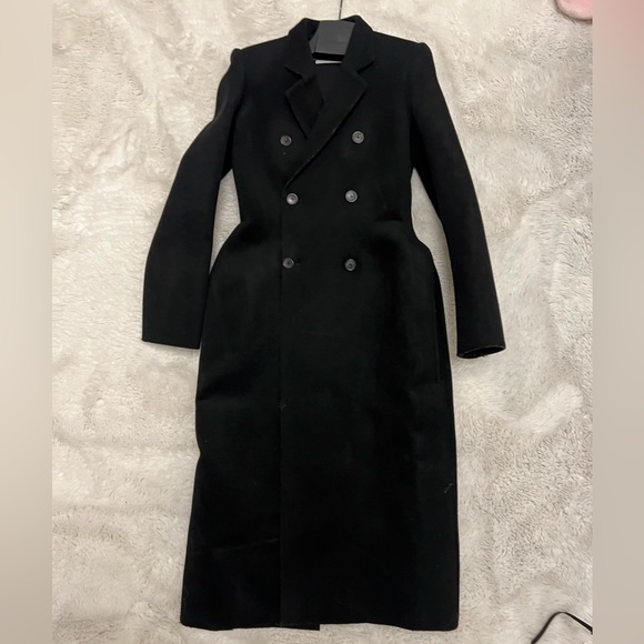Balenciaga Wool Double Breasted - Hourglass Overcoat - Picture 6 of 6